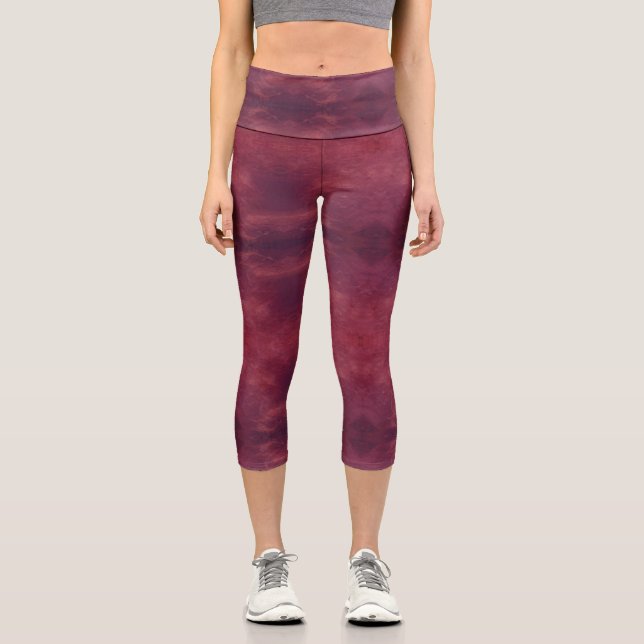 Texture #4 from the work Fantasy and Reality Capri Leggings (Front)