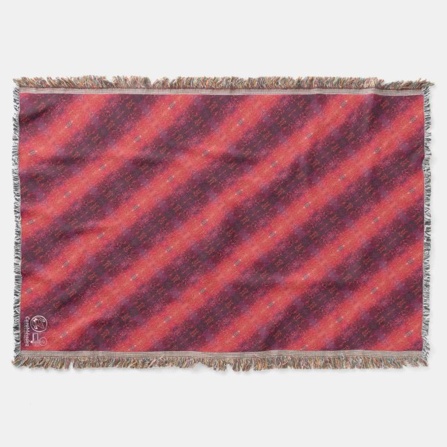 Texture #4 from the work The sunset Throw Blanket (Front)
