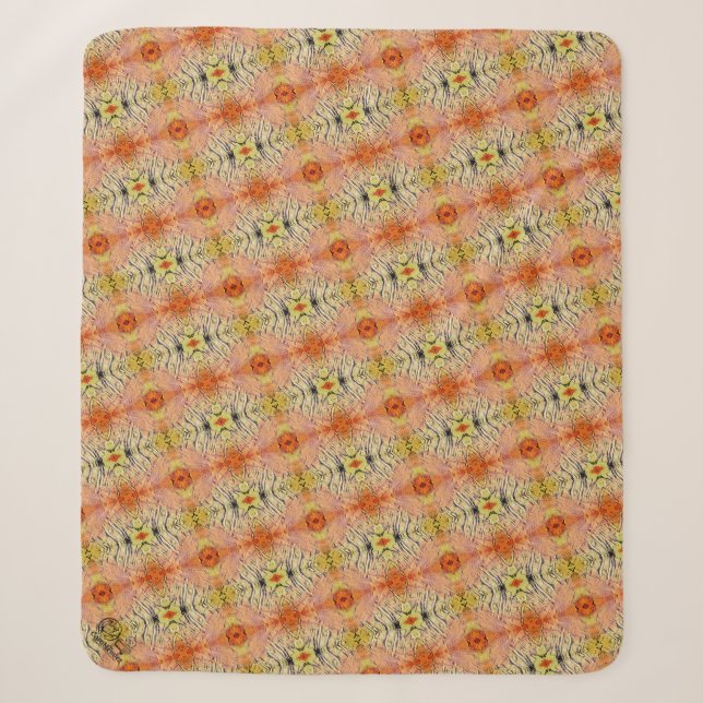 Texture #5.0 the work Seeing through the eyes Sherpa Blanket (Front)
