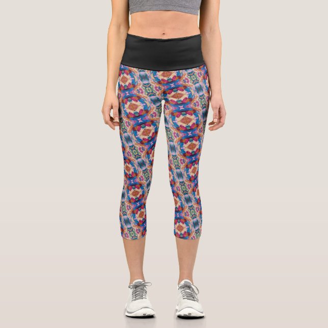 Texture #5 from the work Pineapple Capri Leggings (Front)