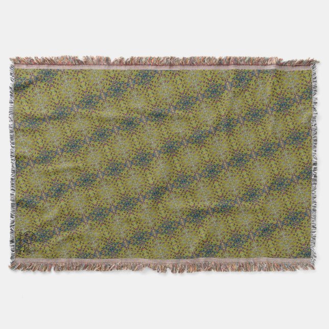 Texture #5 from the work Pineapple. SERIES Throw Blanket (Front)