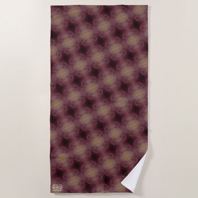 Texture #5 from work Horizon Beach Towel (Front)