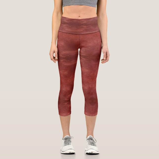 Texture #8 from the work Fantasy and Reality Capri Leggings (Front)