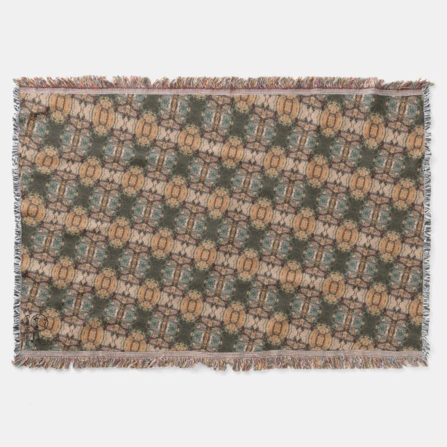 Texture #8 from work The Rock Throw Blanket (Front)