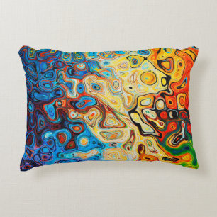 Texture abstract structure colourful accent pillow