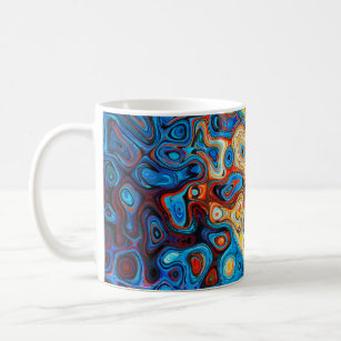 Texture abstract structure colourful coffee mug