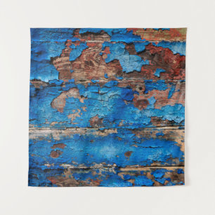 Texture background blue wood tapestry