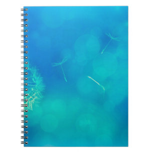 Texture background dandelion nature notebook