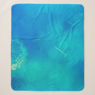 Texture background dandelion nature sherpa blanket