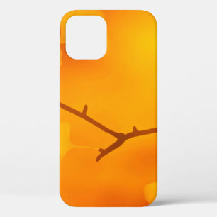 Texture background ginkgo iPhone 12 case
