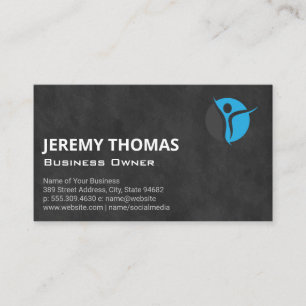 Texture Background Person Logo Business Card