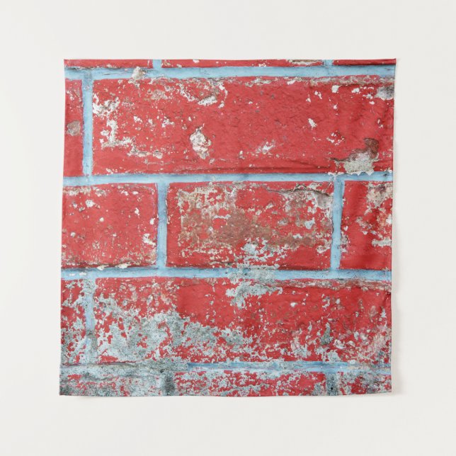 Texture background surface wallpaper red blue bric tapestry (Front)