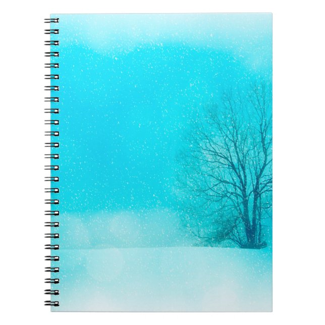 Texture background winter notebook (Front)