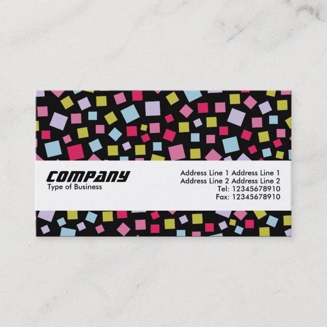 Texture Band - Cascading Colours Business Card (Front)
