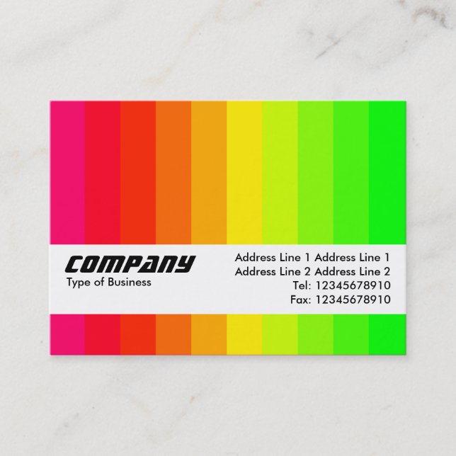 Texture Band - Colour Bars 02 Business Card (Front)