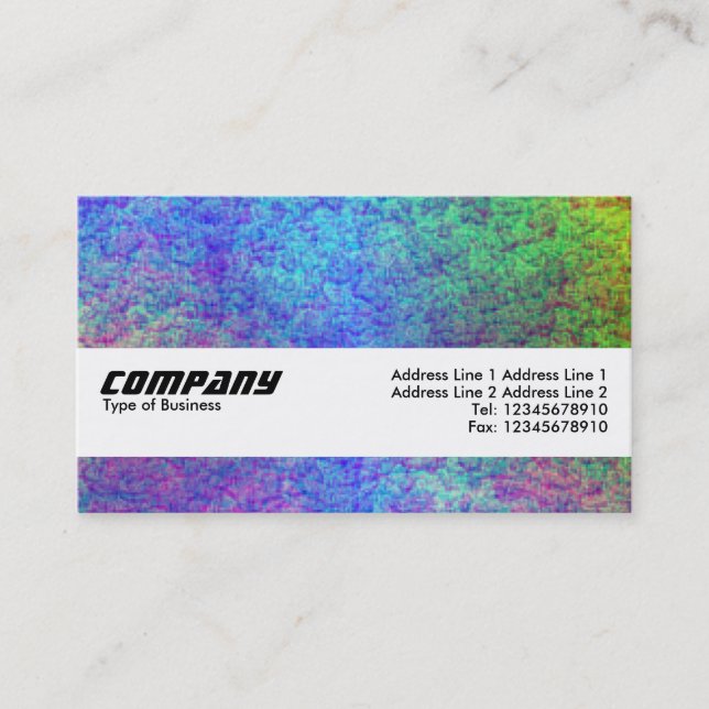 Texture Band - Colourful Seabed II Business Card (Front)