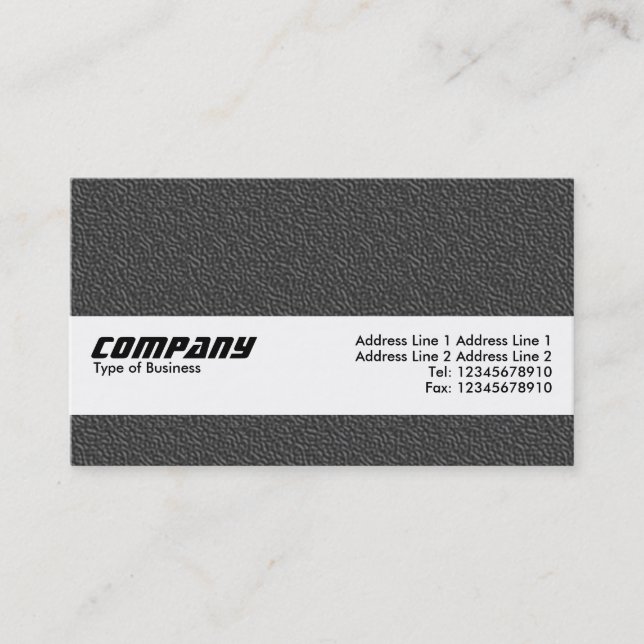 Texture Band - Dark Grey Embossed Texture Business Card (Front)