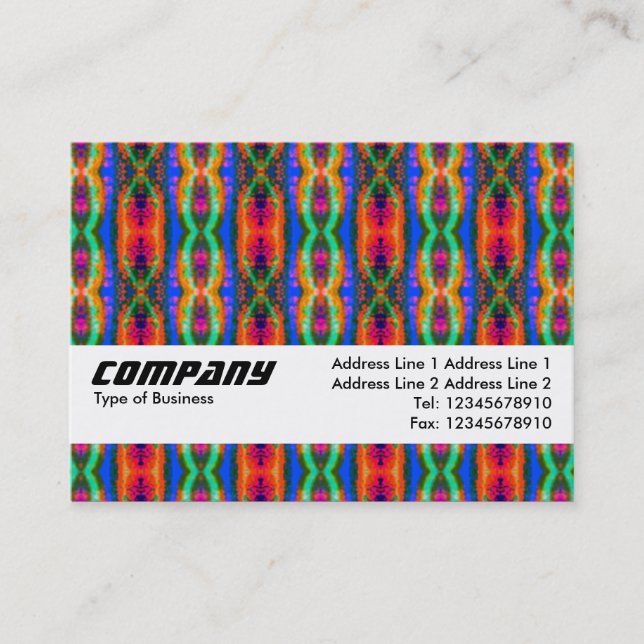 Texture Band - Inter-Galactic Tartan Business Card (Front)