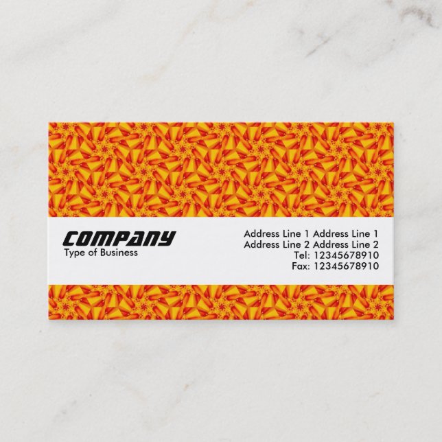 Texture Band - Orange Terrazzo Pattern 03 Business Card (Front)