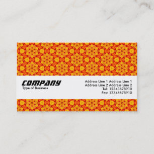 Texture Band - Orange Terrazzo Pattern 04 Business Card