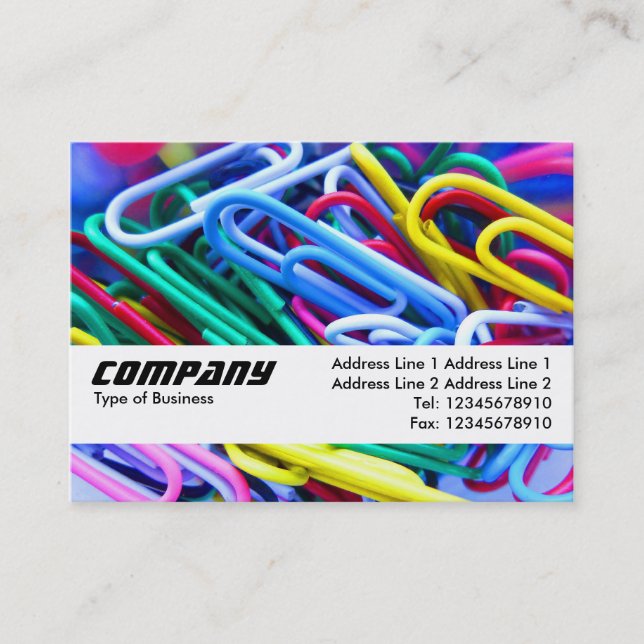Texture Band - Project Paperclip Business Card (Front)