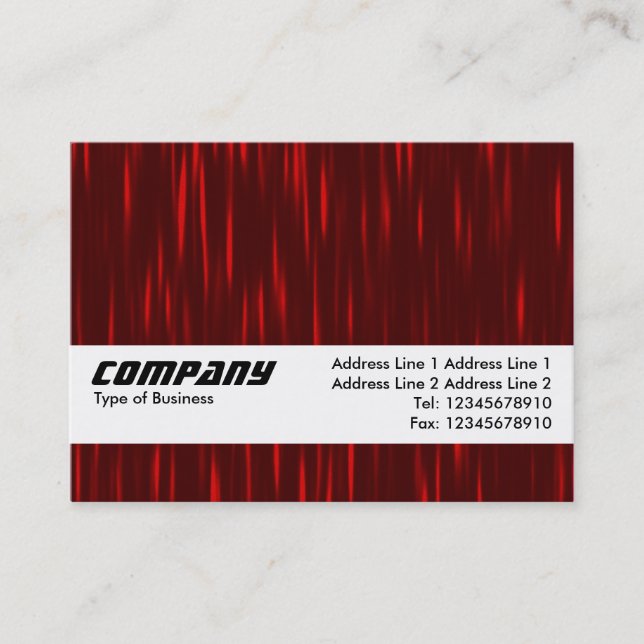 Texture Band - Red Streaks Business Card (Front)