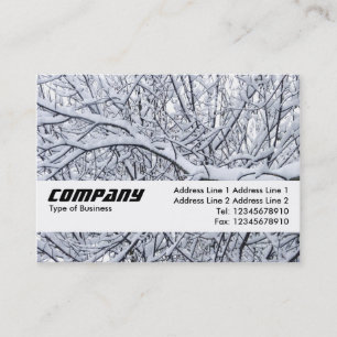Texture Band - Snowy Branches Business Card