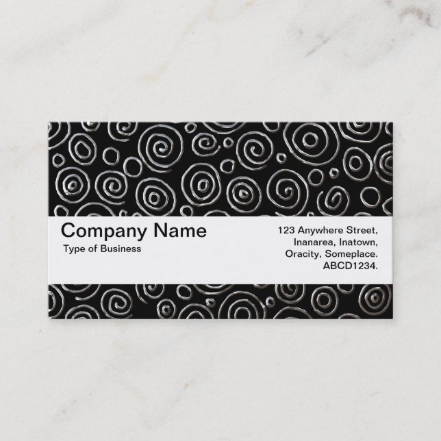Texture Band V2 - Abstract 181112 - Exotic Metal Business Card (Front)