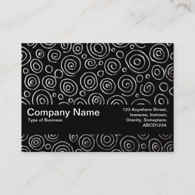 Texture Band V2 - Abstract 181112 - Exotic Metal Business Card (Front)