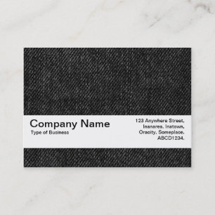 Texture Band V2 - Black Denim Business Card