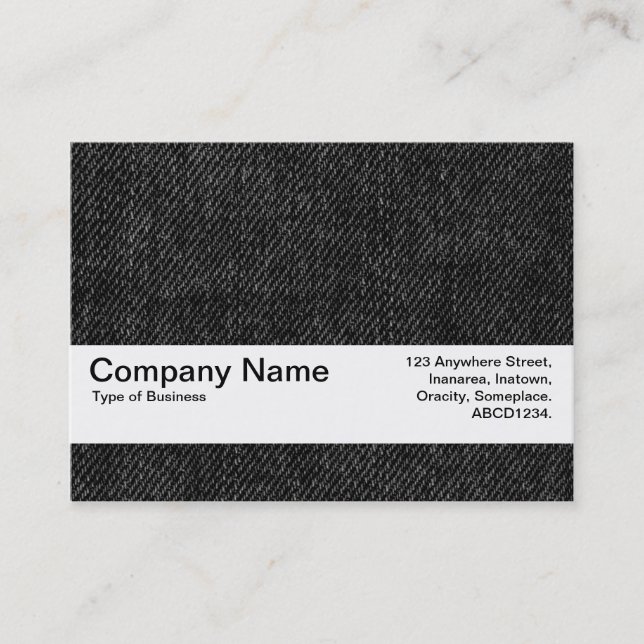 Texture Band V2 - Black Denim Business Card (Front)