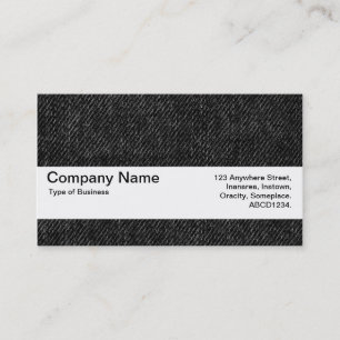 Texture Band V2 - Black Denim Business Card