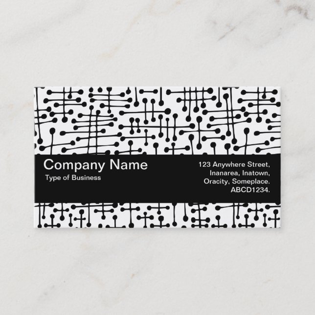 Texture Band V2 - Connected Spots Business Card (Front)
