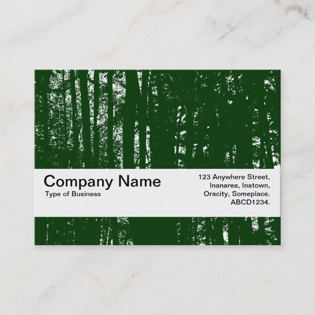 Texture Band V2 - Dark Woods HC - Dk Forest Green Business Card (Front)