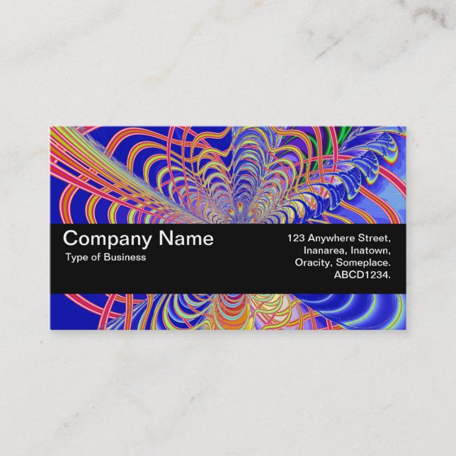 Texture Band V2 - Fractal Abstract 061012d Business Card (Front)