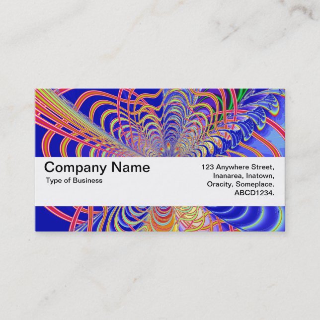 Texture Band V2 - Fractal Abstract 061012d Business Card (Front)
