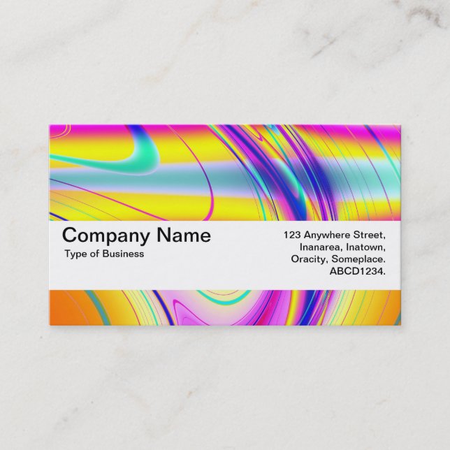 Texture Band V2 - Fractal Abstract 061012f Business Card (Front)