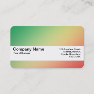Texture Band V2 - Gradient Grn, Yellw, Red Business Card