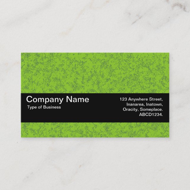 Texture Band V2 - Green Marble Business Card (Front)