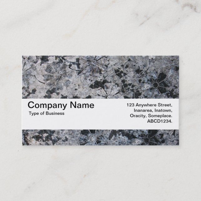 Texture Band V2 - Grunge Flowers Business Card (Front)