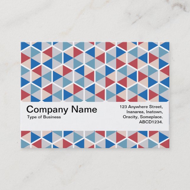 Texture Band V2 - Hexagon pattern 05 Business Card (Front)