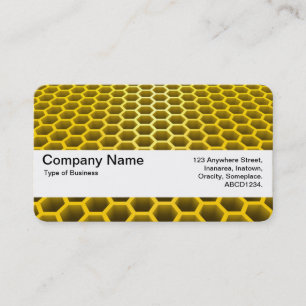 Texture Band V2 - Honeycomb Perspective Amber Business Card