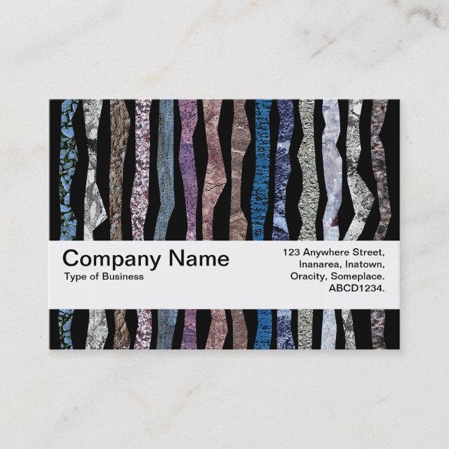 Texture Band V2 - Mineral Stripes Business Card (Front)