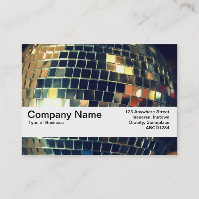 Texture Band V2 - Mirror Ball Business Card (Front)