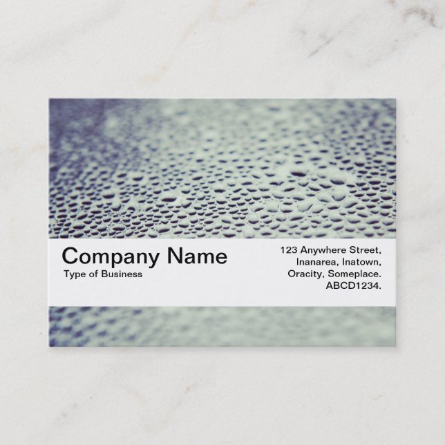 Texture Band V2 - Water Droplets on Glass 01 Business Card (Front)