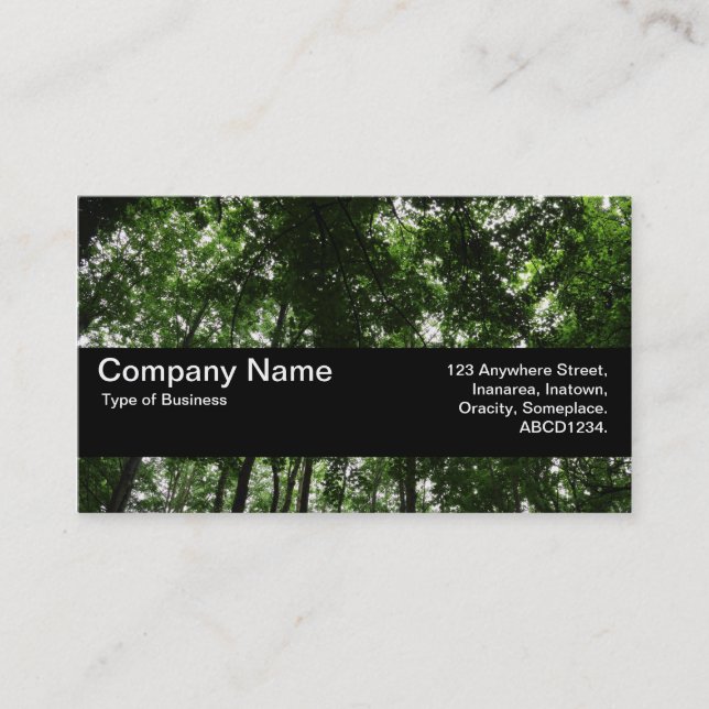 Texture Band V2 - Woodland Canopy 01 Business Card (Front)