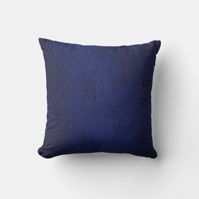 Texture blue dark wallpaper throw pillow (Front)