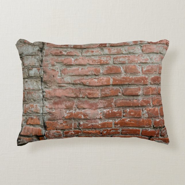 Texture. Brick. Wall. A background with attritions Accent Pillow (Front)