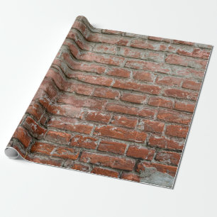 Texture. Brick. Wall. A background with attritions Wrapping Paper
