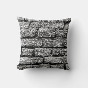 Texture, brick, wall background. Brick texture wit Throw Pillow